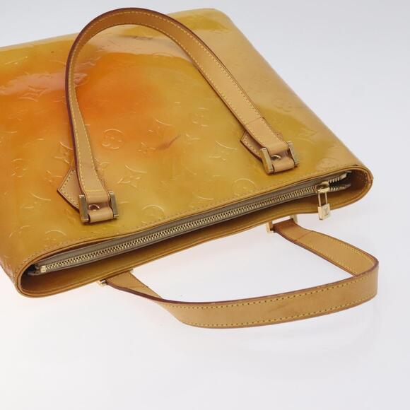 LOUIS VUITTON Monogram Vernis Houston Hand Bag Beige M91004 - Picture 6 of 13